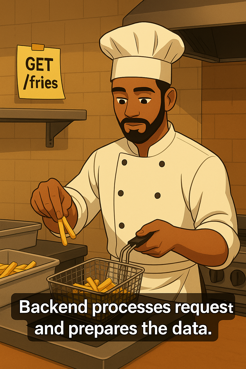 Step 3: Backend prepares data